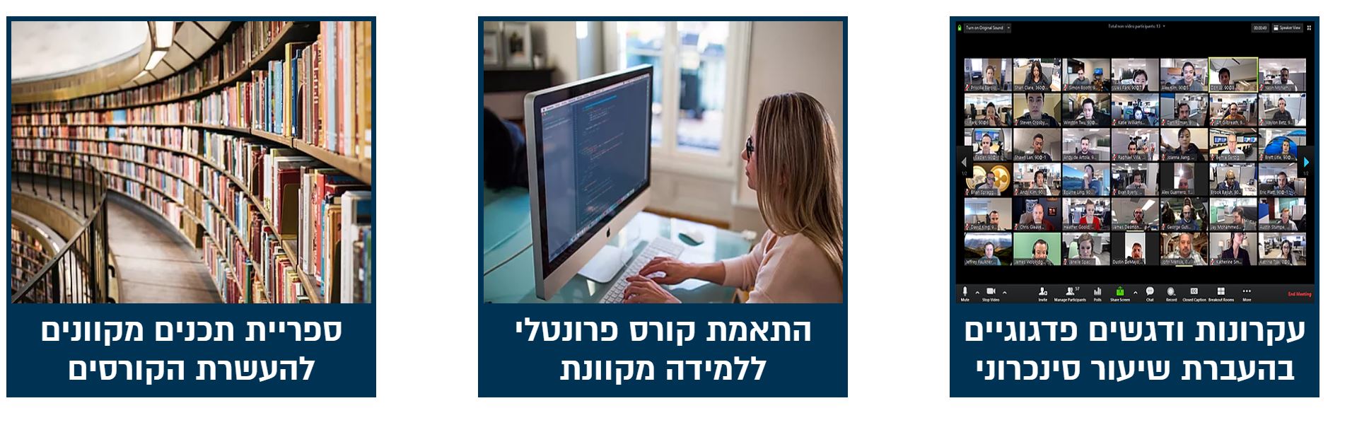 המעבר להוראה מקוונת ( המרכז הבינתחומי הרצליה, הזווית הפדגוגית)